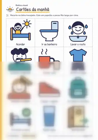 Página Cartões de tarefa do PDF.